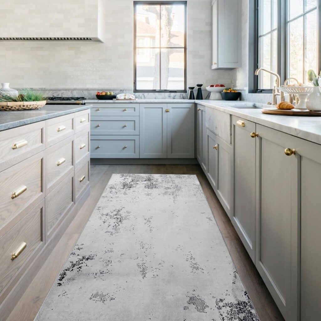 Hallway Carpet Runners, Rug Runners for Kitchen, Non-Slip Runner for Entryway, Bedroom, Living Room, Washable Rubber Back Carpet Rug Bedroom Living Room Floor Mat (Grey/Cream, 60 * 240cm) Hallway Carpet Runners, Rug Runners for Kitchen, Non-Slip Runner for Entryway, Bedroom, Living Room, Washable Rubber Back Carpet Rug Bedroom Living Room Floor Mat (Grey/Cream, 60 * 240cm)