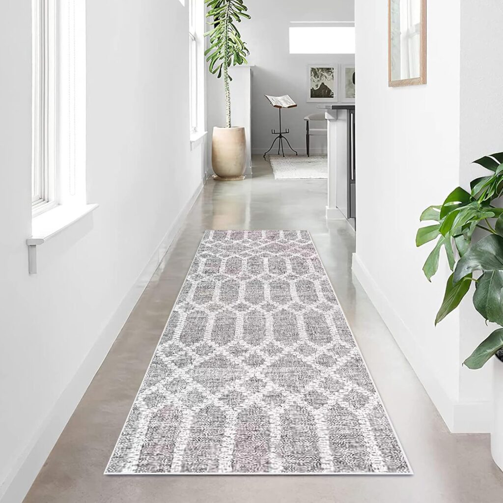 Calore Carpet Runners for Hallways Non Slip Washable Runner Rugs Long Soft Kitchen Runner Grey Hallway Hall Runners for Bedroom Hallways Living Room Kitchen (Boho Grey, 60 x 180 cm) Calore Carpet Runners for Hallways Non Slip Washable Runner Rugs Long Soft Kitchen Runner Grey Hallway Hall Runners for Bedroom Hallways Living Room Kitchen (Boho Grey, 60 x 180 cm)