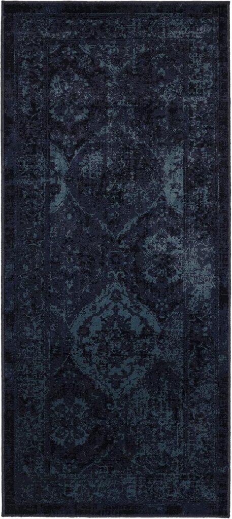 IKEA VONSBÄK Rug, Low Pile, 80×180 cm, Dark Blue