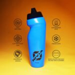 Nivia Radar Sippers Bottle for Sports Cycling, Gym & Running Bottle for Training, Exercise, Fitness- Portable, Light Weight, & Leakproof with Quick-Grip, 600ml (Royal/Blue) Low Density| Polyethylene - Image 3