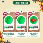 Btag SF-400 Digital Kitchen Weighing Scale | 10Kg x 1g Precision | Food Scale with LCD Display for Cooking, Baking, Meal Prep & Healthy Diet | Compact Electronic Weight Machine for Home Use.(White) - Image 4