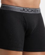 Jockey 8009 Men's Super Combed Cotton Rib Solid Boxer Brief with Ultrasoft Waistband (Pack of 3) - Image 7