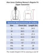 Alan Jones Clothing Women's Solid Zipper Hooded Sweatshirt | Front Zip, Ribbed Hem, Lined Hood, Casual Winter Wear - Image 6