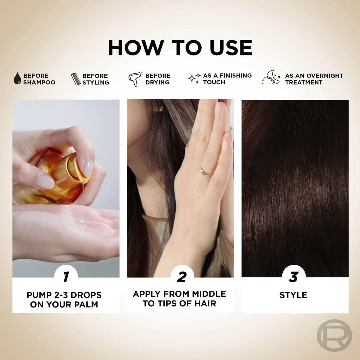 L'Oreal Paris Extraordinary Oil Hair Serum Powered by Floral Oils for All Hair Types, Volume- 100 ml, Makes hair frizz-free, stronger, shiny and provides UV and Heat Protection, Lightweight Formula - Image 6