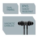 Boat 2025 Launch Rockerz 113, 40H Battery, Dual Pair, Fast Charge, ENx Tech, Stream Ad Free Music via App Support, Magnetic Buds, Bluetooth Neckband, Wireless with Mic in Ear Earphones (Active Black) - Image 4