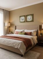 Islamic Wall Art Set, Sacred Arabic Calligraphy Allah and Muhammad Names, Gold Green Frame, 29x29cm Each, 2-Piece Decorative Canvas Prints for Home, Living Room, Prayer Space - Image 3