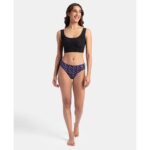 Jockey 1410 Women's Medium Coverage Super Combed Cotton Mid Waist Bikini with Concealed Waistband (Pack of 3_Colors & Prints May Vary) - Image 4