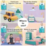 CamPure Camphor Insta Pouch (Original) Pack Of 6-100% Organic | Air Freshener For Car, Wardrobe, Office Cabin's, Drawers, Travel Bag & Bathroom - Image 4