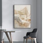 LYBOHO Islamic Arab Calligraphy Canvas Painting, Poster Islamic Allah Quotes Silver Marble Background, Paintings for Wall Decoration, Unframed (Islam-Gold 3, 3 Pieces - Image 5