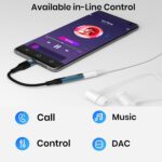 Portronics iKonnect C Pro Type C to 3.5 mm Audio Jack Connector with DAC Headphone Converter Adapter Compatible with iPhone 15 Pro Max/15 Pro/15 Plus, Galaxy S23/S22/S21/S208 & Other Type C Phones - Image 3