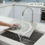 Herrlich Homes 304 Stainless Steel Chopping Board with Lip for Kitchen | Free Rollin Pin | for Cutting Vegetables, Meat,Fish,Fruits | Medium | 42 x 32 cm - Image 6