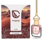 Airganic Swing Prime Car Perfume Hanging Pod | Musk, Camphor & Cool Aqua Water| Pack 3 | Car Air Freshener |Natural Essential Fragrance Oils in Glass Bottle with Wooden Diffuser Lid |Last Upto 60 Days - Image 3