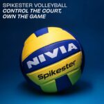 NIVIA Spikester (Encounter) 494 Polypropylene Volleyball, Size - 4 (Multicolour) - Image 2