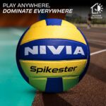 NIVIA Spikester (Encounter) 494 Polypropylene Volleyball, Size - 4 (Multicolour) - Image 3