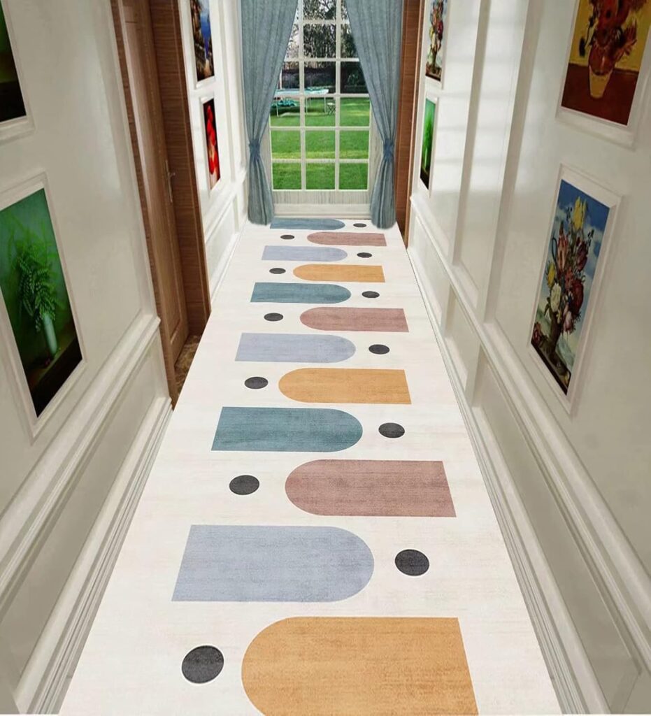 Extra Long Hallway Runner Rug Anti-Slip Corridor Long Carpet Kitchen Hall Stairs Narrow Runner Rug with Non Slip Backing,0.6m x 2m Extra Long Hallway Runner Rug Anti-Slip Corridor Long Carpet Kitchen Hall Stairs Narrow Runner Rug with Non Slip Backing,0.6m x 2m