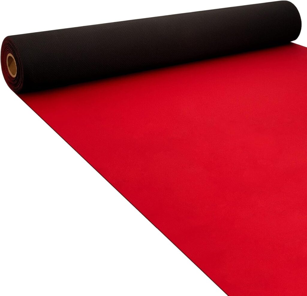 BPA 20 x 2.3 Ft Neoprene Red Carpet Runner Reusable Red Plastic Floor Runner Non-Slip Rubber Backed Runner Rugs for Hallway Red Runner Carpet Roll for Wedding Party Decoration Prom Business Outdoor BPA 20 x 2.3 Ft Neoprene Red Carpet Runner Reusable Red Plastic Floor Runner Non-Slip Rubber Backed Runner Rugs for Hallway Red Runner Carpet Roll for Wedding Party Decoration Prom Business Outdoor
