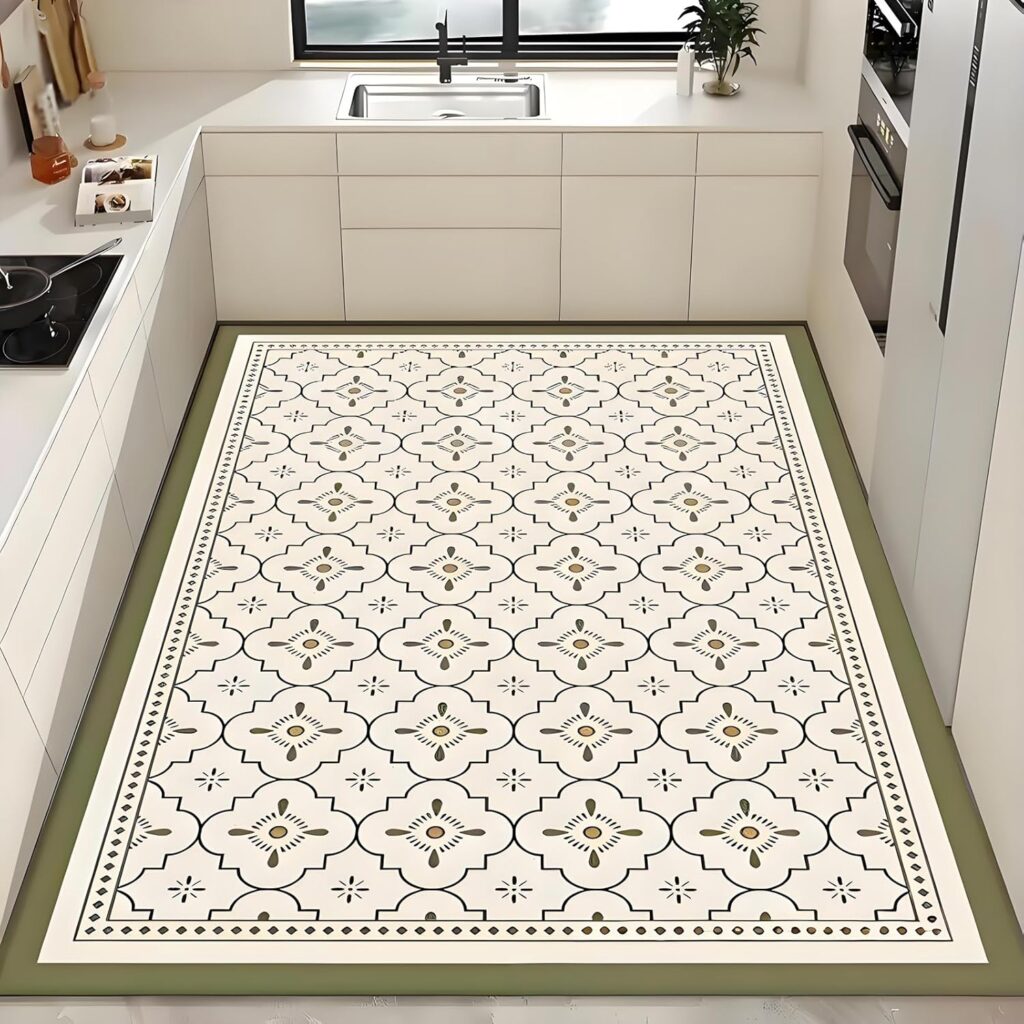 Washable Runner Rug,Non-Slip Boho Vintage Hallway Rug Runner with Rubber Backing, Stain Resistant Carpet Runner for Kitchen, Laundry, Entrance, Sage Green 63″x 19.7″(160x50cm) Washable Runner Rug,Non-Slip Boho Vintage Hallway Rug Runner with Rubber Backing, Stain Resistant Carpet Runner for Kitchen, Laundry, Entrance, Sage Green 63″x 19.7″(160x50cm)