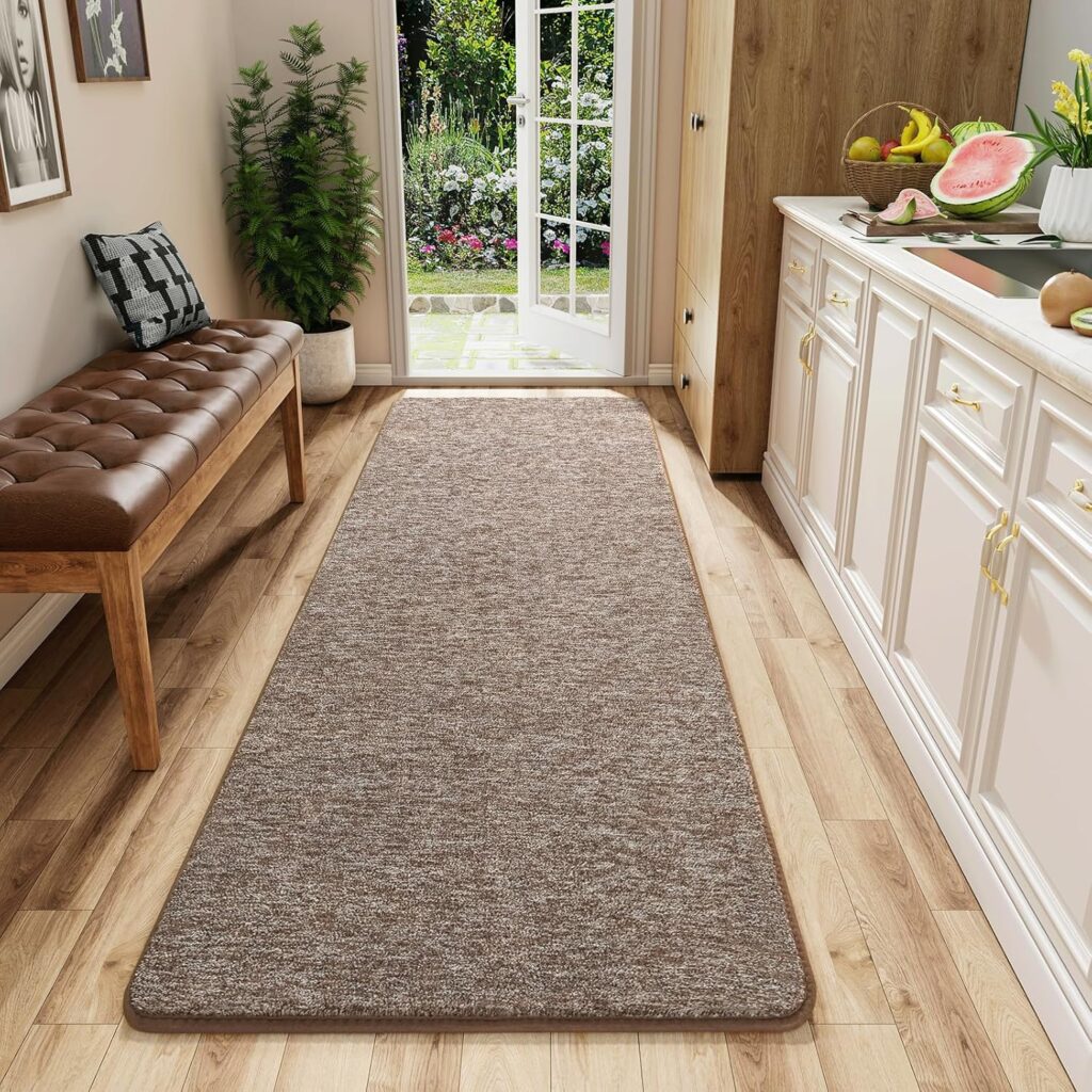 AROGAN Washable 2×6 Runner Rug for Hallway, Long Runner Rugs wtih Soft Memory Foam for Bedroom, Non Slip Backing Carpet Runners for Hallways, Kitchen, Bathroom, Entryway Home Decor, Matte Brown AROGAN Washable 2×6 Runner Rug for Hallway, Long Runner Rugs wtih Soft Memory Foam for Bedroom, Non Slip Backing Carpet Runners for Hallways, Kitchen, Bathroom, Entryway Home Decor, Matte Brown