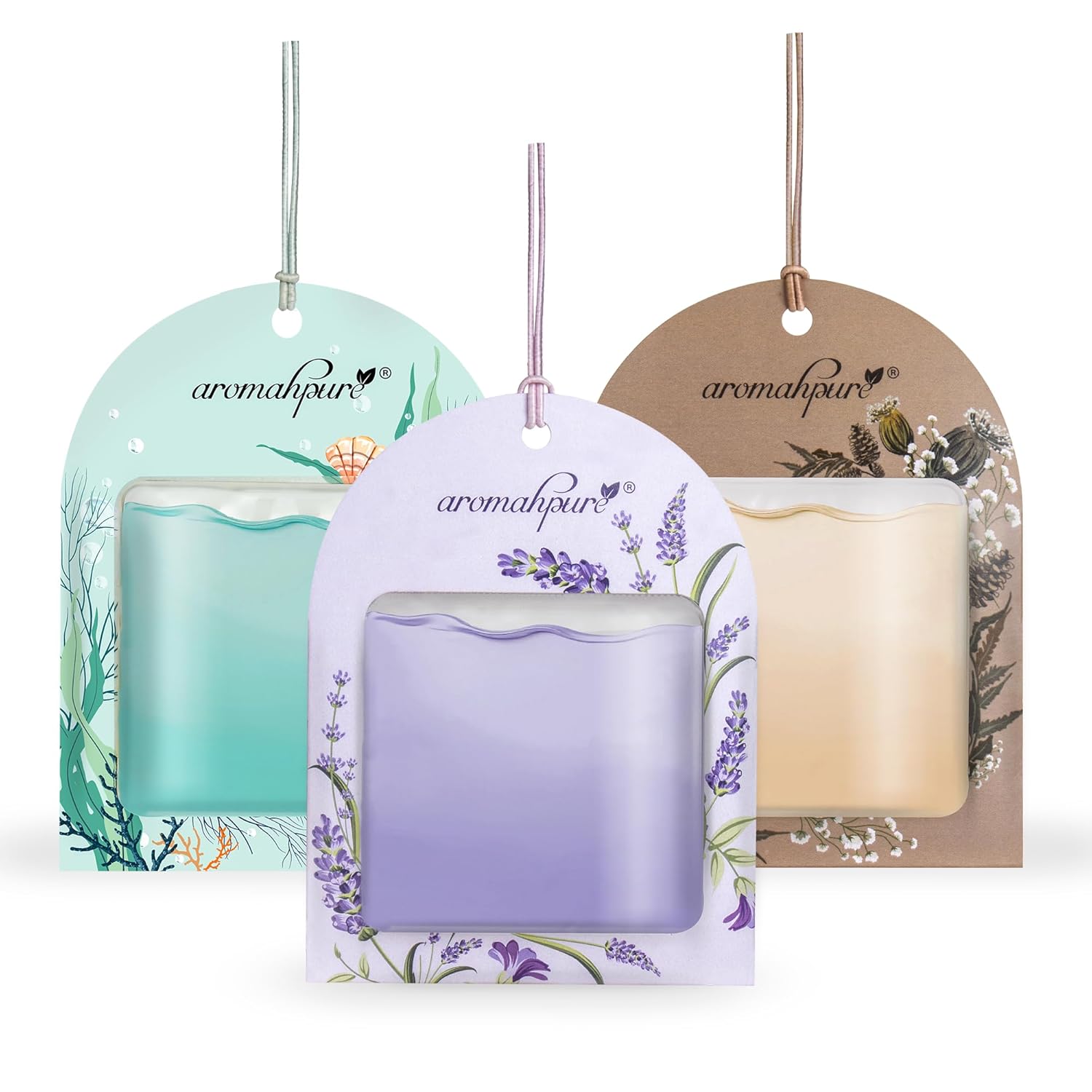 Aromahpure Gel Wink Hanging Car Perfume - Lavender, Musk, ocean *