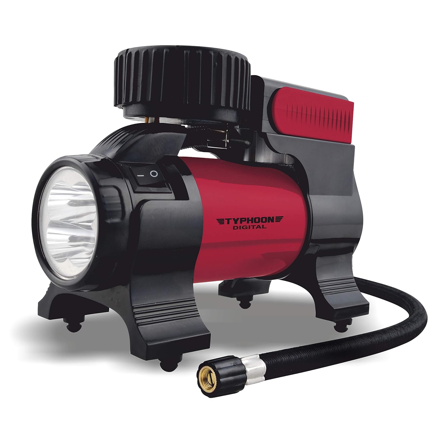 Bergmann Typhoon Digital Heavy-Duty Metal Tyre Inflator with Auto Cut-Off *