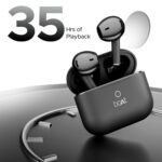 Boat Airdopes Joy, 35Hrs Battery, Fast Charge, IWP Tech, Low Latency, 2Mic ENx, Type-C Port, v5.3 Bluetooth Earbuds, TWS Ear Buds Wireless Earphones with mic(Jet Black) - Image 2