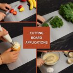 Clazkit Large Stainless Steel Chopping Cutting Board Vegetable,Fruit,Bread & Meat Durable Safe & Heavy Duty (360 x 250 x 1mm) - Image 2