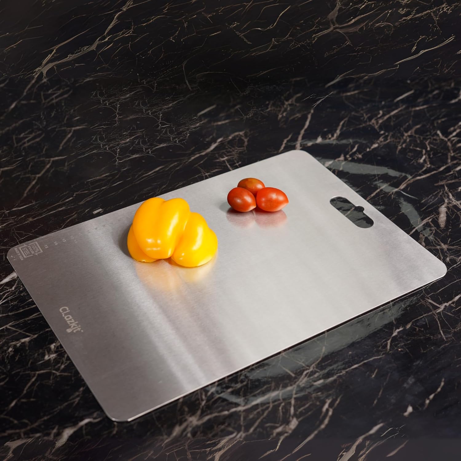Clazkit Large Stainless Steel Chopping Cutting Board Vegetable,Fruit,Bread & Meat *