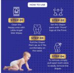 Little Angel Baby Easy Dry Diaper Pants With 12 Hrs Absorption Large Size, 9-14 Kgs - L (62 Pieces) - Image 2