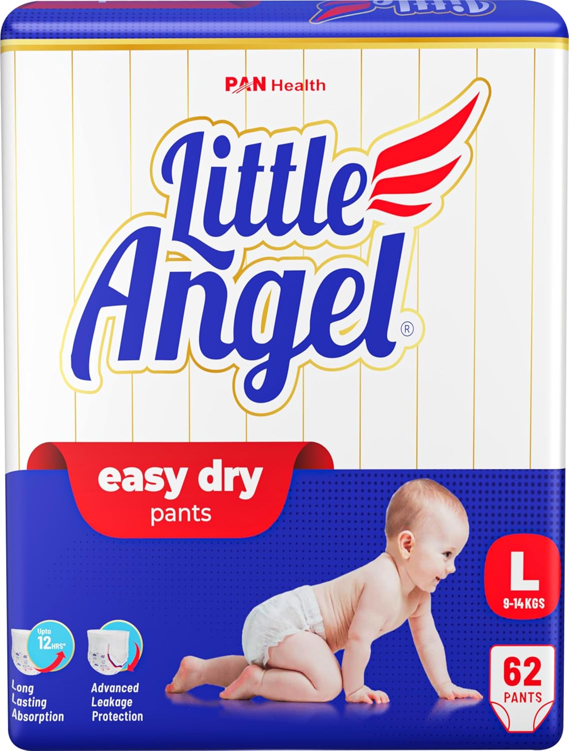 Little Angel Baby Easy Dry Diaper Pants With 12 Hrs *