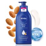 NIVEA Nourishing Body Milk 600ml Body Lotion with Hyaluronic Acid | 72Hr Hydration | Deep Moisture Care for Very Dry Skin | Enriched with Almond Oil | Smooth, Radiant & Healthy Looking Skin Care - Image 2