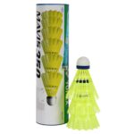Yonex Mavis 350 Nylon Shuttlecock With Blue Racquetballs Cap (Yellow, Racquetball) - Image 2