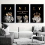 Wall Art for Modern Home, Office, Living Room, Bedroom, Unframed Canvas Poster, 20.3 x 30.5cm, Abstract Family Motivation Art, Pack of 3 - Image 4