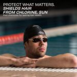 Nivia Classic Silicone Swimming Cap for Adults, Swimming Pool Cap, Swimming Cap for Women & Men, Silicone Cap Swimming, Waterproof (Black) - Image 3