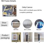 ZHONGYUTONG Islamic Wall Art Arabic Calligraphy Posters Muslim Quran Painting Canvas Print Ayatul Kursi Pictures Religious Artwork Living Room Bedroom Office Wall Decor (16''x24'' (40x60cm), Unframe) - Image 4