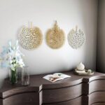 iwa concept Set of 3 Ayatul Kursi, Surah Al Falaq, Surah An Nas Islamic Metal Wall Art, Quran Wall Art, Arabic Calligraphy, Pray Room Decorations (M, Gold) - Image 5