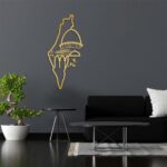 Palestine Map & Al Aqsa Mosque Wall Art - Islamic Calligraphy Canvas Decor (60x30 cm) | Modern Muslim Home Décor | Arabic Wall Art for Living Room (Golden) - Image 5