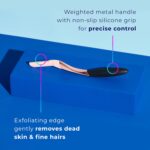 Schick Hydro Silk Dermaplaning Wand, Dermaplaning Tool for Face | Dermaplane Razor for Women Face, Eyebrow Razor, Peach Fuzz Remover, Includes 1 Weighted Metal Handle with 3 Refill Blades - Image 7