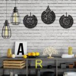Yookeer 3 Pieces Islamic Wall Decor Muslim Gift Art For Living Room Calligraphy Indoor Wooden Home Bedroom (Black) - Image 4