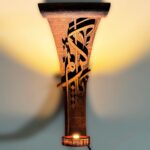 Ya Kareem" Shadow Art Sculpture | Arabic Calligraphy Wall Decor | Unique Light Fixture with USB-Powered Light | 30cm x 13cm | Handmade - Image 3