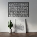 EMAAZZ LLC 99 Names of Allah Wall Art – 60×50 cm Black Acrylic Islamic Calligraphy Décor | Asma ul Husna Home & Prayer Room Wall Frame | Spiritual Muslim Home Gift - Image 3