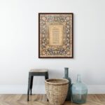 Art Decor Wall Art of Ayat ul Kursi Islamic Framed Fine Art Arabic Calligraphy Wall Décor for Living Room Bedroom Dining Room Office Gifting 45x60cm - Image 3