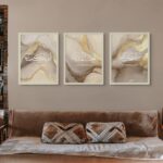 Art Decor Framed Fine Art Set of 3 Islamic Arabic Calligraphy Art Spiritual Print Religious Portrait Wall Décor for Home Bedroom Living Room Office Gifting 30x40cm - Image 3