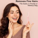 3 Pcs Eyebrow Razor for Women and Men, Facial Hair Remover, Dermaplaning Tool for Face, Precision Eyebrow Shaper, Multipurpose Exfoliating Trimmer with Safety Cover - Image 7