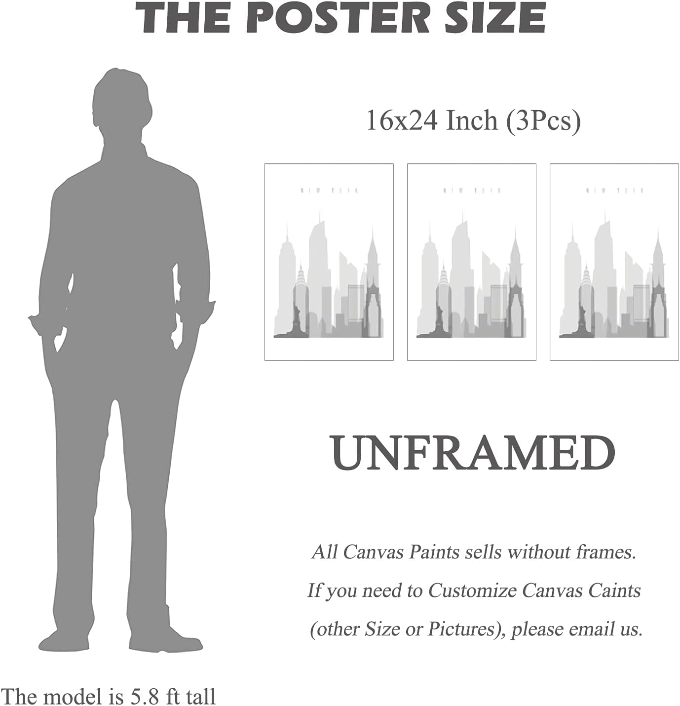 BPA Muslim Wall Pictures Canvas Prints Modern Abstract Watercolor Islamic Calligraphy Wall Art Arabic Religion Canvas Art Quran Wall Decor for Living Room Islamic Wall Art Unframed - Image 3