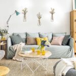 Metal Flowers Wall Arts, Rustic Farmhouse Decor Beige Minimalist Flower Wall Decors for Living room Bathroom Bedroom Dining Room, Housewarming Gifts, 3 Pieces, Beige Gold - Image 3