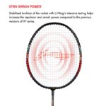 Li-Ning Blended Fabric Xp-60-Iv Strung Blend Badminton Racquet (Set Of 2,Black/Pink, 90-95 Grams , 18-20 Lbs), Blend - Image 4