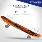 Strauss Bronx YB Lightweight Skateboard with Unique Graphics|31 X 8 Inches with 8 Layer Maple Deck with High Density & Non-Slip Waterproof Grip Tape|2 inch PU Wheels|Smooth Ride|for 8 Years and Above - Image 3