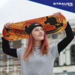 Strauss Bronx YB Lightweight Skateboard with Unique Graphics|31 X 8 Inches with 8 Layer Maple Deck with High Density & Non-Slip Waterproof Grip Tape|2 inch PU Wheels|Smooth Ride|for 8 Years and Above - Image 5