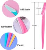 21 Pcs Eyebrow Razor Multipurpose Face Razors Eyebrow Trimmer Exfoliating Dermaplaning Tool Facial Shaver Eyebrow Shaper with Protective Cover for Women Men Use - Image 5