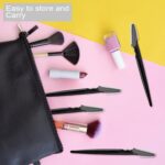 21 Pcs Eyebrow Razors, Face Razors Multipurpose, Exfoliating Dermaplaning Tools, Eyebrow Trimmers Shaver with Protective Cover, Facial Hair Removal for Women Men Body Use (Black) - Image 6